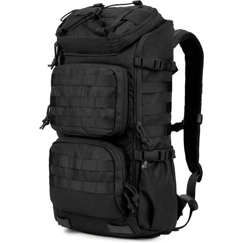 Mardingtop Tactical Backpacks Molle Hiking daypacks for Motorcycle Camping Hiking Military Traveling,25L Backpack