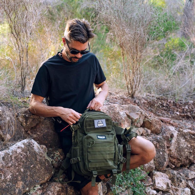 BARRERA warriors- 25l Tactical Backpack -Military Gear- Small travel Backpack Men-Molle Backpack- tactical laptop bag – outdoor backpack – Small assault pack (Army green 25l)