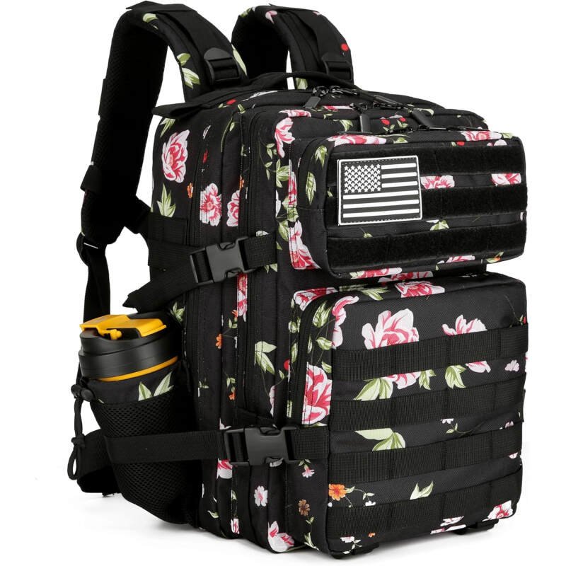 45L Military Tactical Backpack Hiking Backpacks Tactical Gear Camo Back Pack Army Molle Bag Rucksack Fitness Daypack