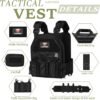 Quick Release Tactical Vest Adjustable Breathable Weighted Outdoor Vest for Training - Image 3