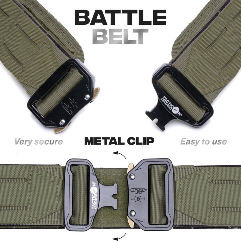 Tacticon Battle Belt | Padded Tactical Nylon Belts | Disabled Combat Veteran Owned Company