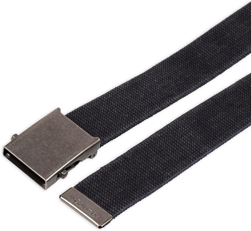 Columbia Unisex-Adult Military Web Belt-Adjustable One Size Cotton Strap and Metal Plaque Buckle
