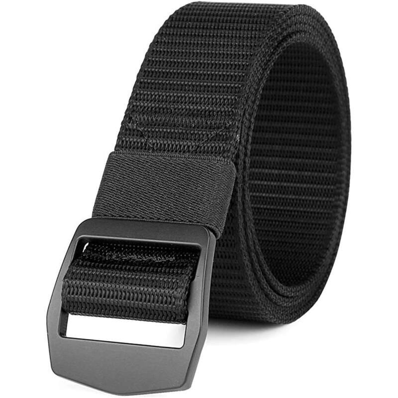 JASGOOD Tactical Heavy Duty Reinforced Nylon Belt for Men Adjustable Military Webbing Belt Strap with Metal Buckle