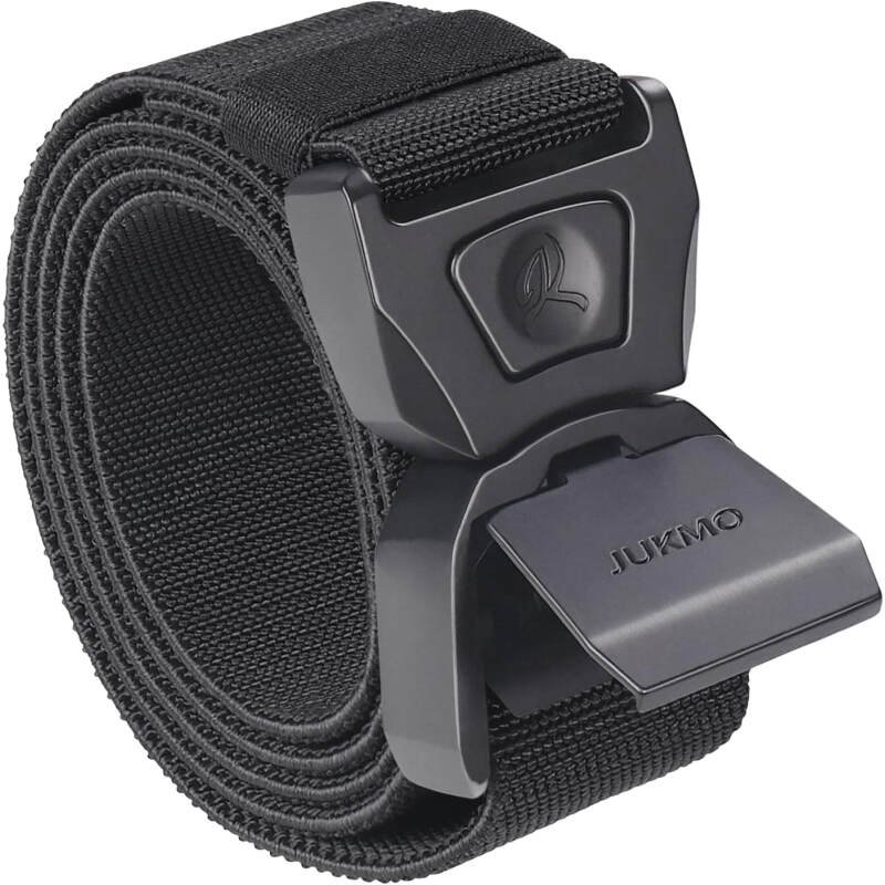 JUKMO Quick Release Tactical Belt, Military Work 1.5″ Nylon Web Golf Belt with Heavy Duty Seatbelt Buckle