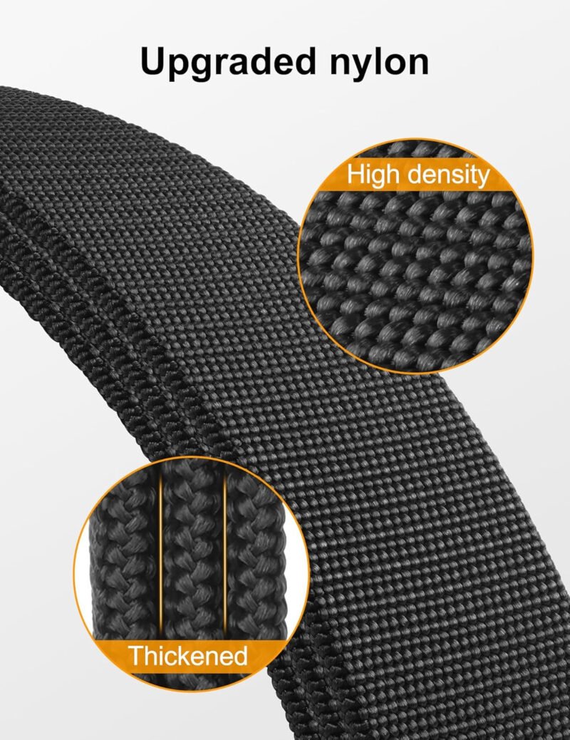 JUKMO Stretch Tactical Belt for Men, Military Work Rigger Hiking 1.5″ Elastic Nylon Web Ratchet Quick Release Belt