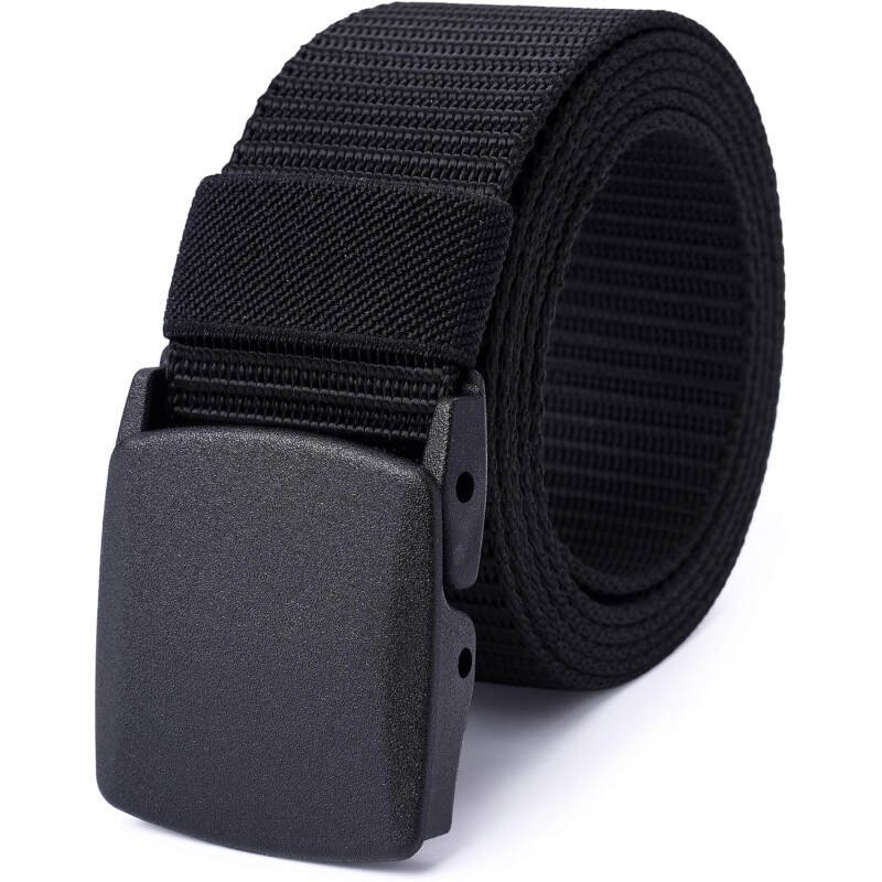 Mile High Life | Nylon Web Belt | Outdoor Military Belt | TSA YKK Safe Buckle Plastic/Metal