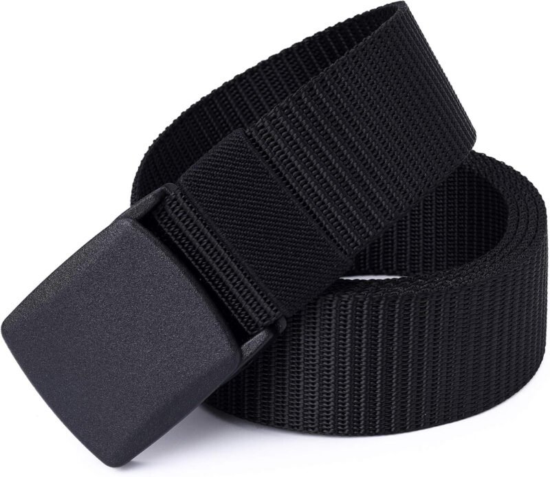 Mile High Life | Nylon Web Belt | Outdoor Military Belt | TSA YKK Safe Buckle Plastic/Metal