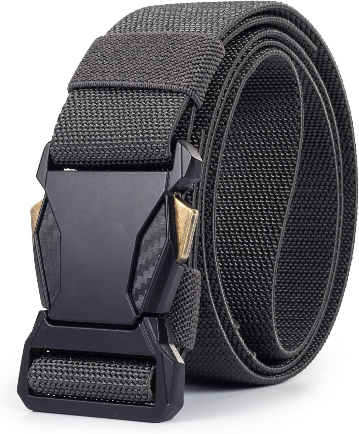 Tactical Belt Men Gun-Belt – Military Hiking Rigger Web Work Belt