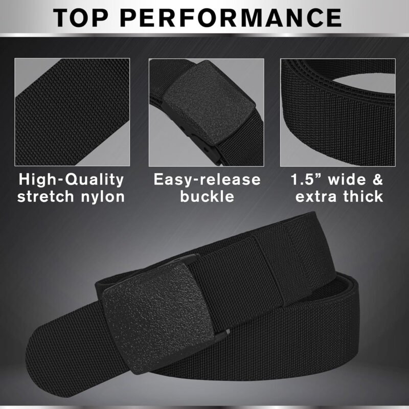 TECEUM Tactical Belt – Heavy-Duty & Quick Release – Military, Work, Rigger, Duty & Utility Belt for Men
