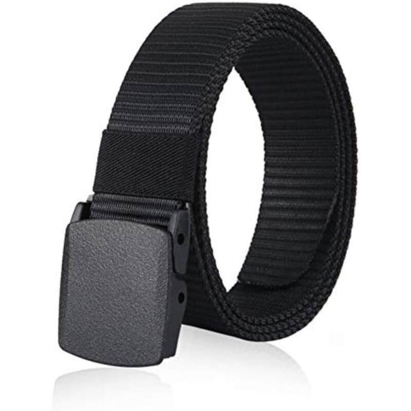 Nylon Belts for Men 1.5inch Military Tactical Belt Adjustable Slide Plastic Buckle Web Canvas Belt Outdoor