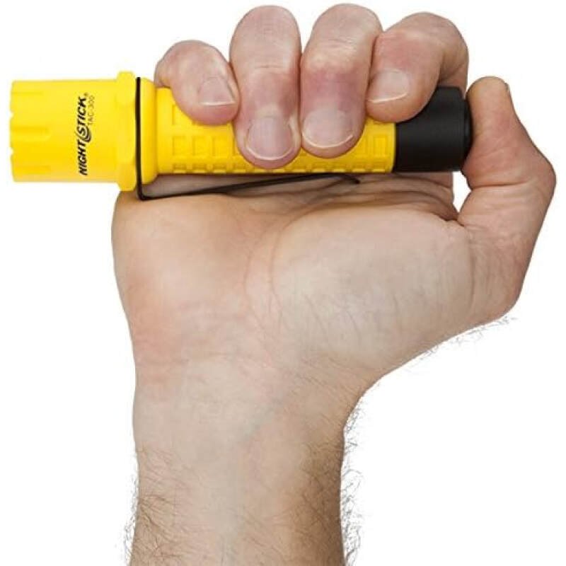 Nightstick TAC-300Y Polymer Tactical Flashlight-Non-Rechargeable, 5.5-Inch, Yellow