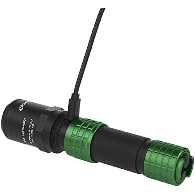 Nightstick USB-578XL-G Metal Dual-Light™ Rechargeable Flashlight w/Holster – Green