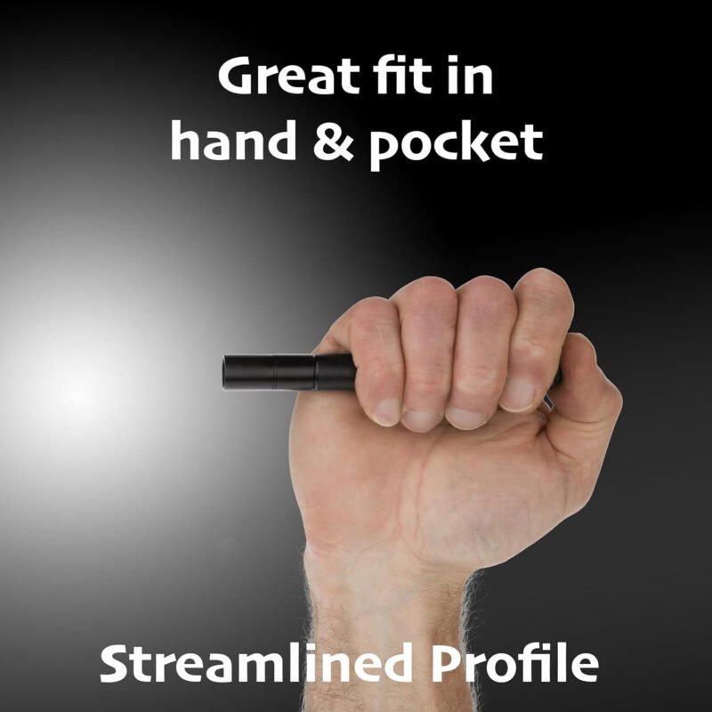 Nightstick MT-100 Mini-TAC Metal LED Flashlight-2 AAA, 5.4-Inch, Black