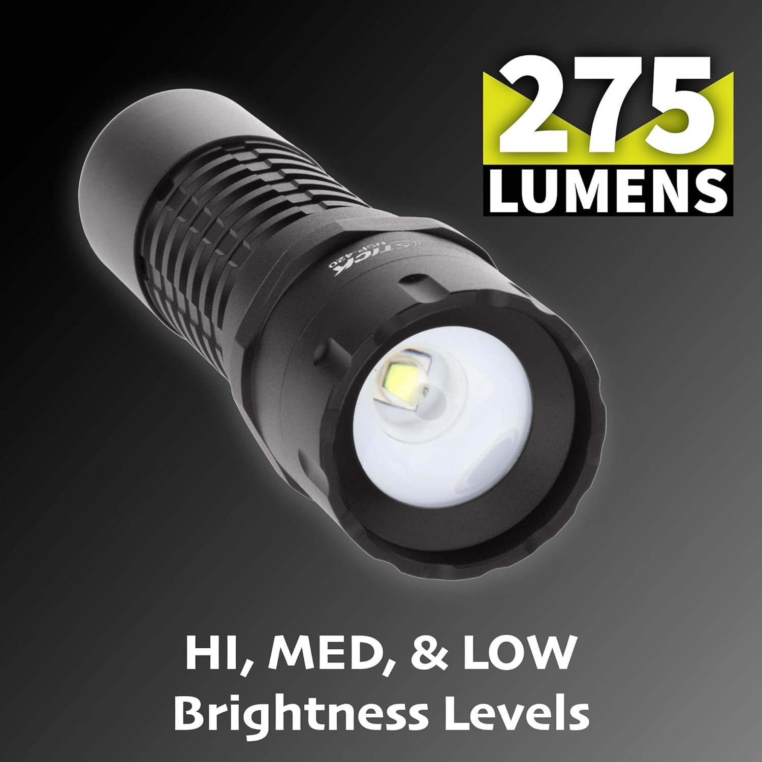 Nightstick NSP-420 Adjustable Beam Flashlight, 3 AAA, Black