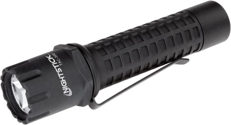 Nightstick TAC-300B Polymer Tactical Flashlight, Non-Rechargeable, 5.5-Inch, Black