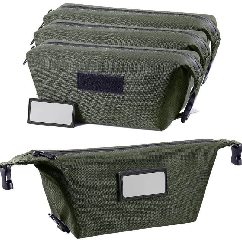 4-Pack Tactical Ammo Bag, CITYCHASE Ammo Pouch with Adjustable Handle Bunkle & Rubber ID Patches, Loose Molle Pouches Ammo Case for Rifle Pistol Range Bag