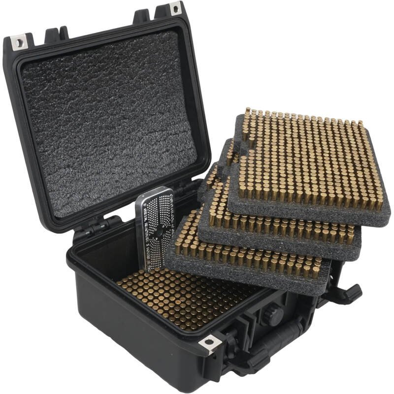 Case Club 22LR Qty 308-1760 Ammo Case – Long Term Storage Case Includes Silica Gel Dessicant to Help Absorb Moisture (Lockable & Non-Lockable Options)
