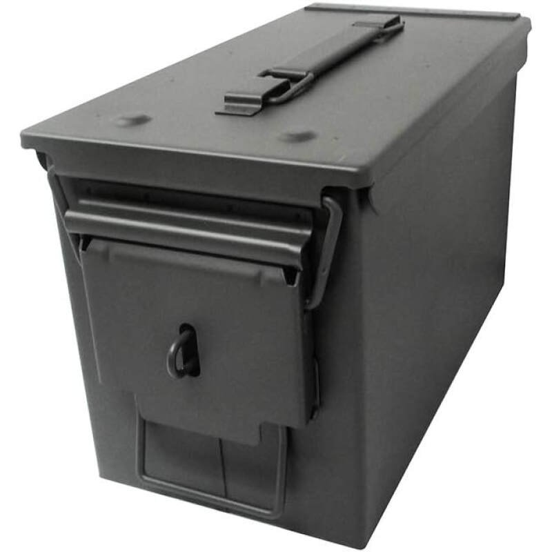 11.8″ All Metal 50 Caliber Ammo Can with Installed Locking Hardware
