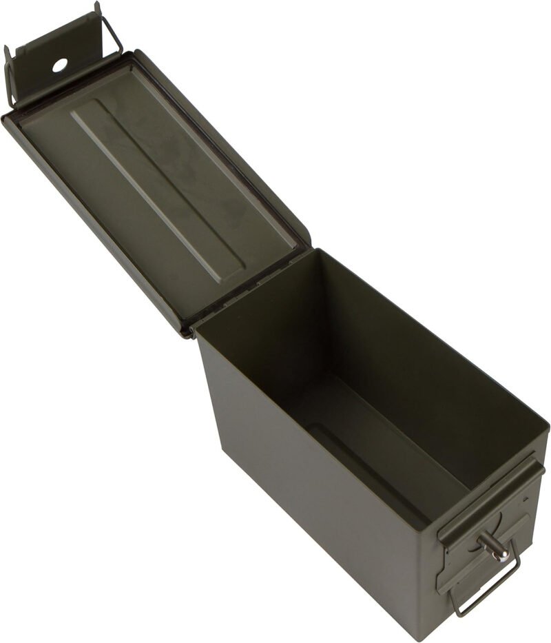 11.8″ All Metal 50 Caliber Ammo Can with Installed Locking Hardware