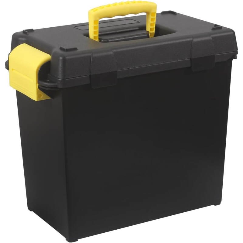 Field Ammo Box | Heavy Duty Storage Case | Waterproof Box for Hunting and Shooting | Ammunition Lockable Storage Box | Shotgun Ammo Can Tool Box | Pistol Ammo Storage Box | Rifle Ammo Box