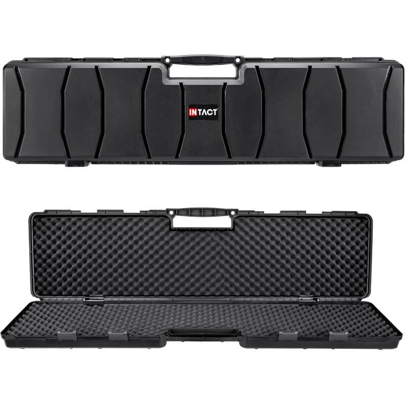 Eylar 48 Inch Intact Series Hard Shell Rifle Case, Lightweight and Durable Stacker Design with Foam