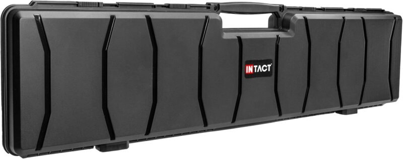 Eylar 48 Inch Intact Series Hard Shell Rifle Case, Lightweight and Durable Stacker Design with Foam