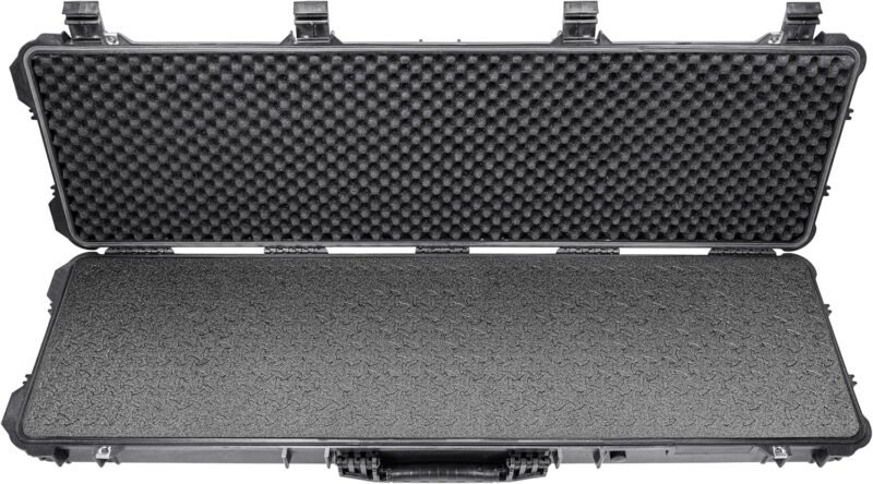 Eylar 53” Hard Rifle Case Equipped With Ragar Reconfigurable & Reusable XP Crosslinked Foam Insert, Waterproof, Shockproof Meets TSA Requirements