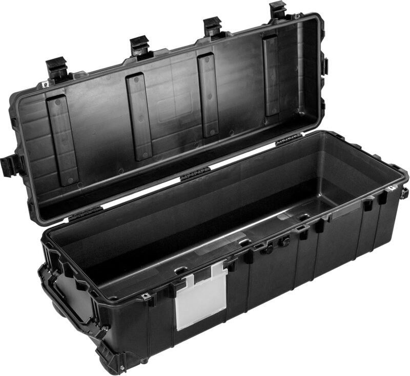 Eylar XL 44 Inch Deep Heavy Transport Roller Rifle Hard Case with Foam, Waterproof & Crushproof, Three Rifle Capacity, Auto-Pressure Valve with Lockable Fittings TSA Standards