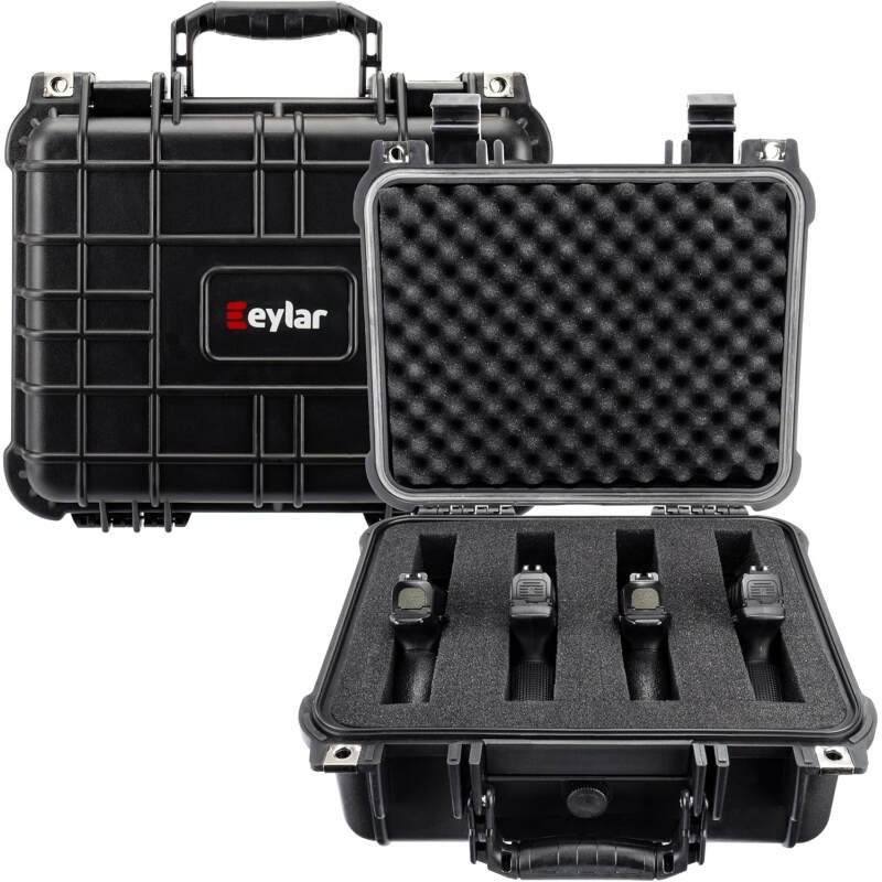 Eylar Hard Gun Case Water & Shock Proof with Foam TSA Approved 13.37 Inch 11.62 Inch 6 Inch Black
