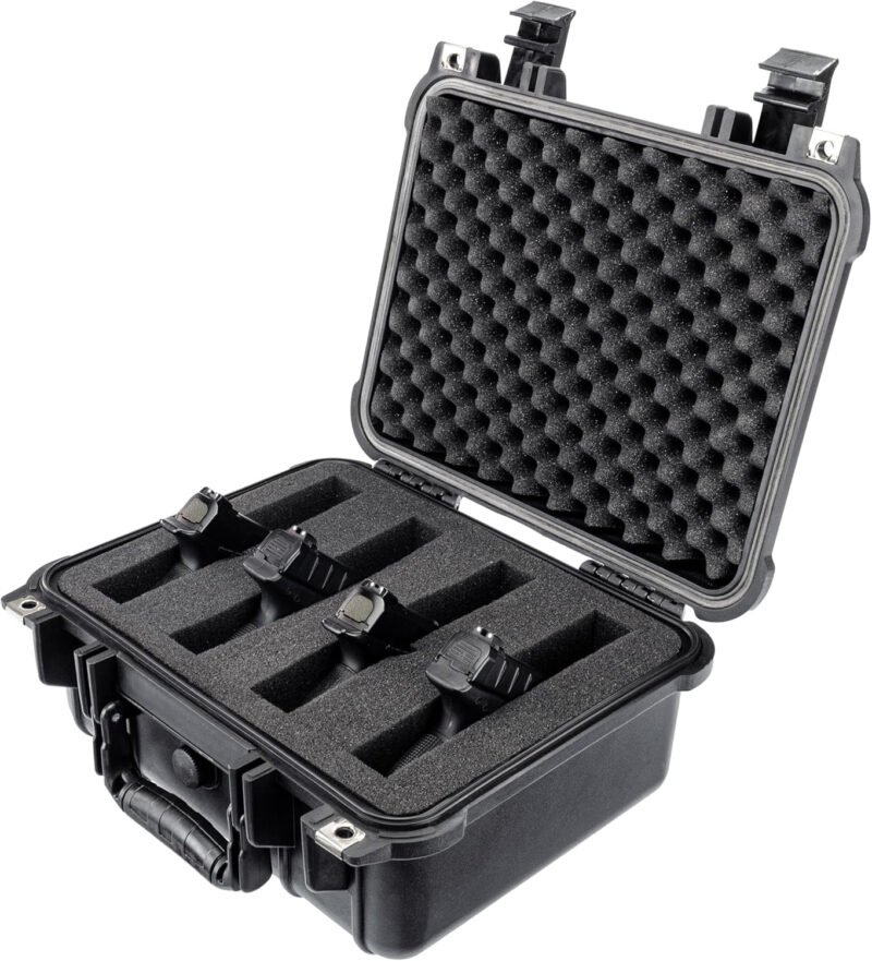 Eylar Hard Gun Case Water & Shock Proof with Foam TSA Approved 13.37 Inch 11.62 Inch 6 Inch Black