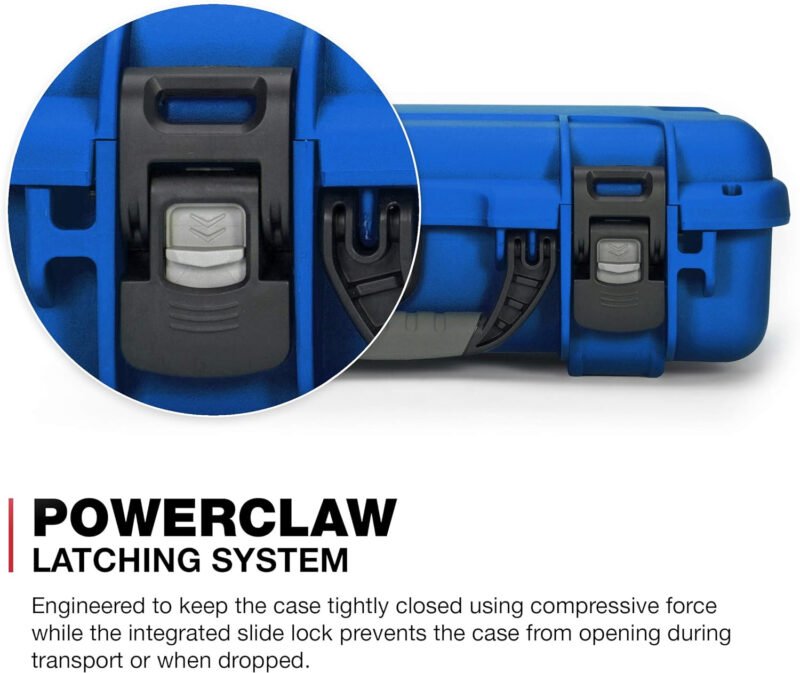Nanuk 910 Waterproof Hard Case with Foam Insert – Blue (910-1008)