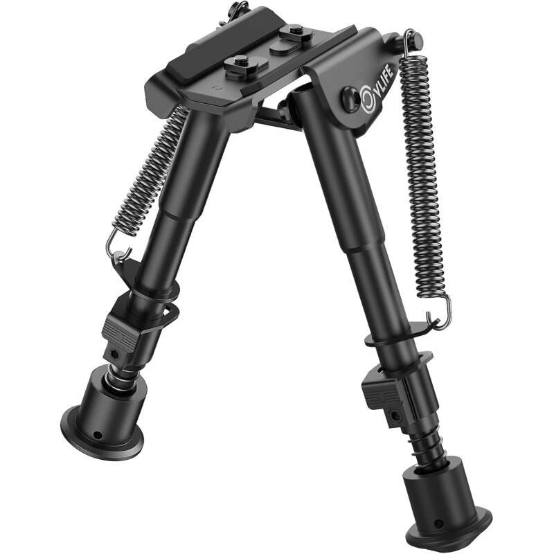 CVLIFE Bipod 6-9 Inch Lightweight Rifle Bipod for M-Rail Attach Directly for Hunting and Shooting