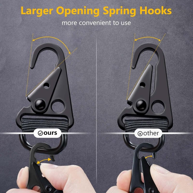 CVLIFE Two Point Sling with 2 Pack Anti-Rotation Sling Swivels,Adjustable Length Rifle Sling Elastic Cord Design Traditional Sling for Outdoor