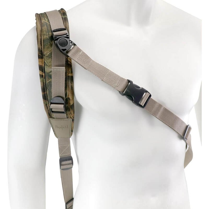 HUNTPAL Crossbody Style Hands-Free Gun Sling for Rifle Shotgun Crossbow, Comfortable Neoprene Padded Hunting Sling with Swivels, Universal Convenience Quick Adjustable Shoulder Strap