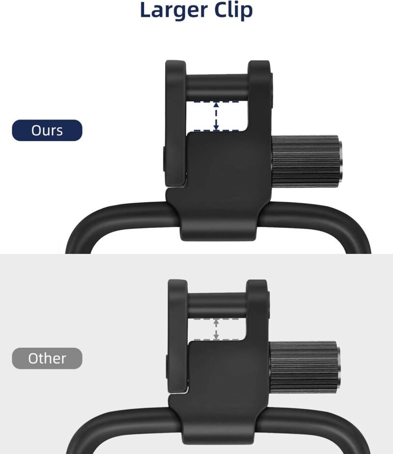 EZshoot 550 Paracord Sling Quick Adjust Two Point Rifle Sling with Larger Opening Tri-Lock Swivels for Outdoor Sports