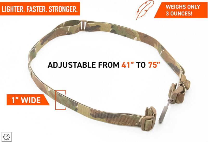 ESD Sling Tactical Rifle Sling | Two-Point | Mil-Spec | Quick Adjust | Lightweight | Integrated Elastic Retention | Trusted by Special Operations | USA Made