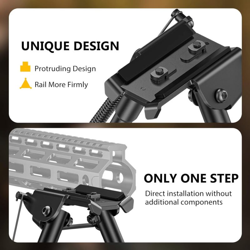 CVLIFE Rifle Bipod, 9-13 Inches, for Hunting & Shooting