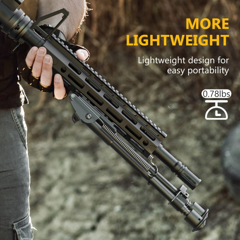 CVLIFE Rifle Bipod, 9-13 Inches, for Hunting & Shooting