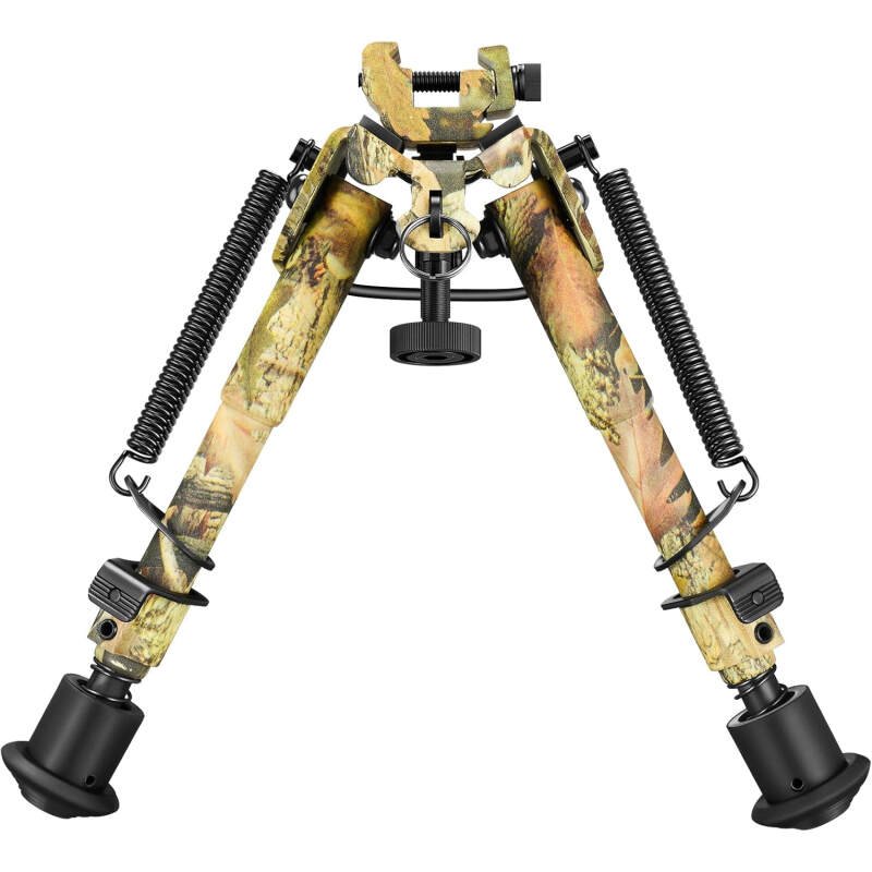 CVLIFE 6-9 Inches Picatinny Bipod Adjustable Spring Return with Picatinny Adapter