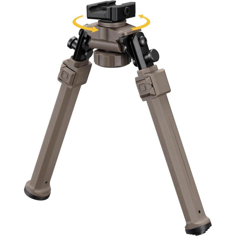CVLIFE Picatinny Bipods for Rifles Tactical Rifle Bipod Adjustable Rotation 360 Degrees Tilt Portable Sturdy Bipod for Hunting and Shooting
