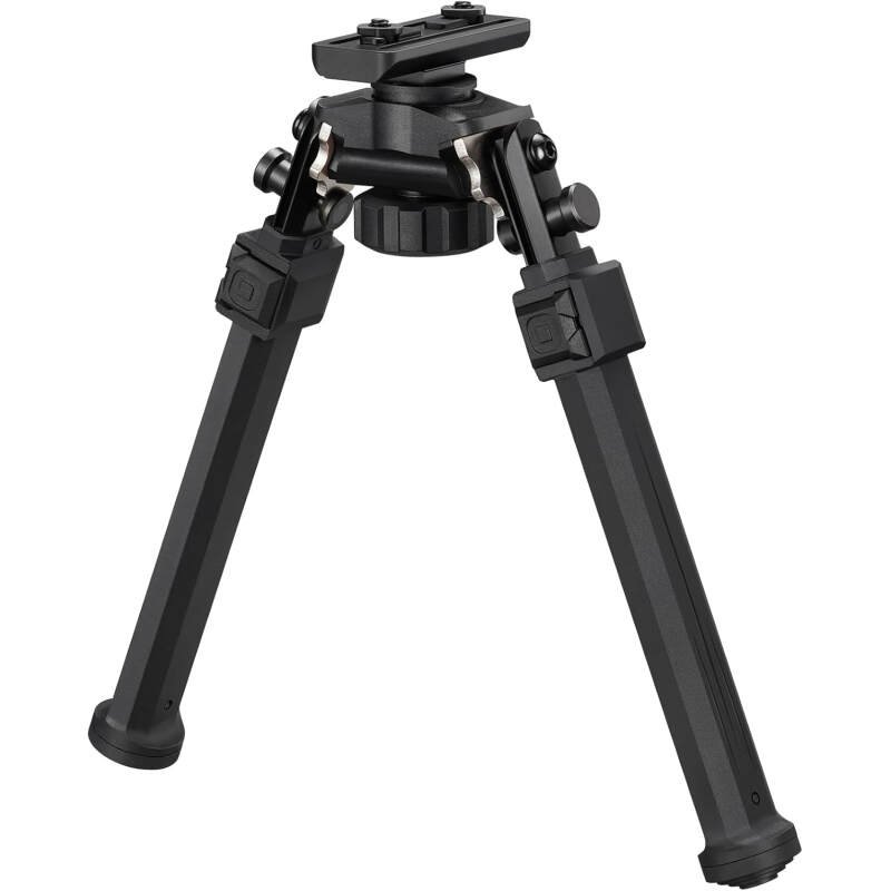 MidTen Tactical Bipod Compatible with M-Rail Bipod Swivel Tilt Sturdy Height Adjustment for Hunting and Shooting