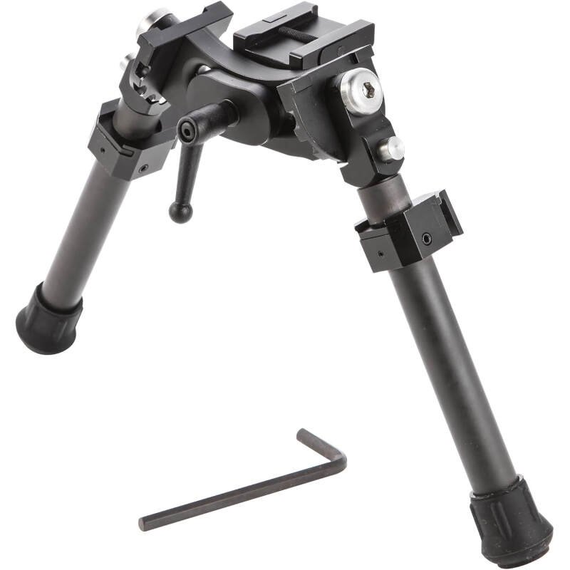 UUQ 8″ – 12” Adjustable Bipod, Heavy Duty Carbon Fiber Tactical Rifle Bipod, Picatinny/Weaver Rail Mount Base
