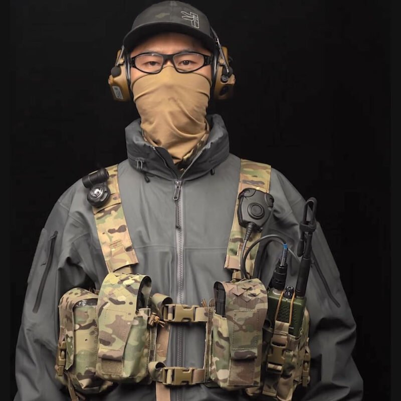Tactical Chest Pack,Placard Split Front Chest Rig MOLLE System Magazine Pouch