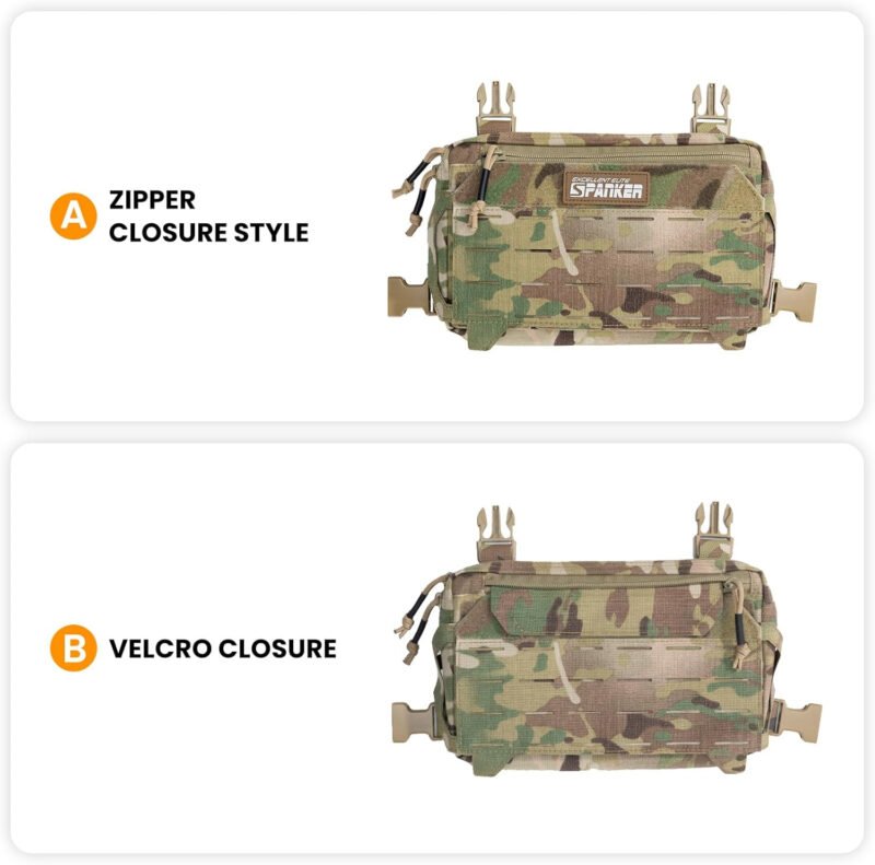 EXCELLENT ELITE SPANKER Tactical Chest Rig Pack EDC Chest Bag Molle Utility Chest Pouch for Outdoor Hunting Workouts Hiking