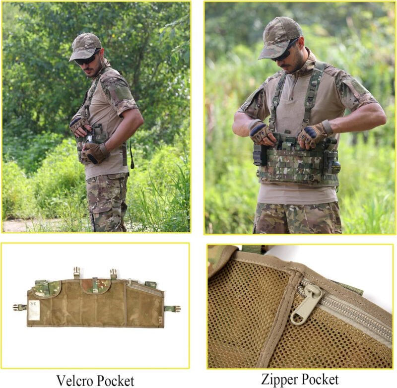 MT Military Chest Rig MOLLE II (TAP) Vest with Straps Multicam/OCP
