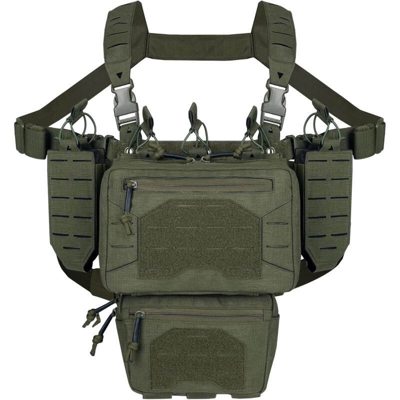 Tactical Chest Mini Rig 1000D Quick Release Multifunctional Tactical Vest Outdoor with Multi-Pockets