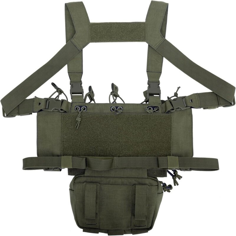 Tactical Chest Mini Rig 1000D Quick Release Multifunctional Tactical Vest Outdoor with Multi-Pockets