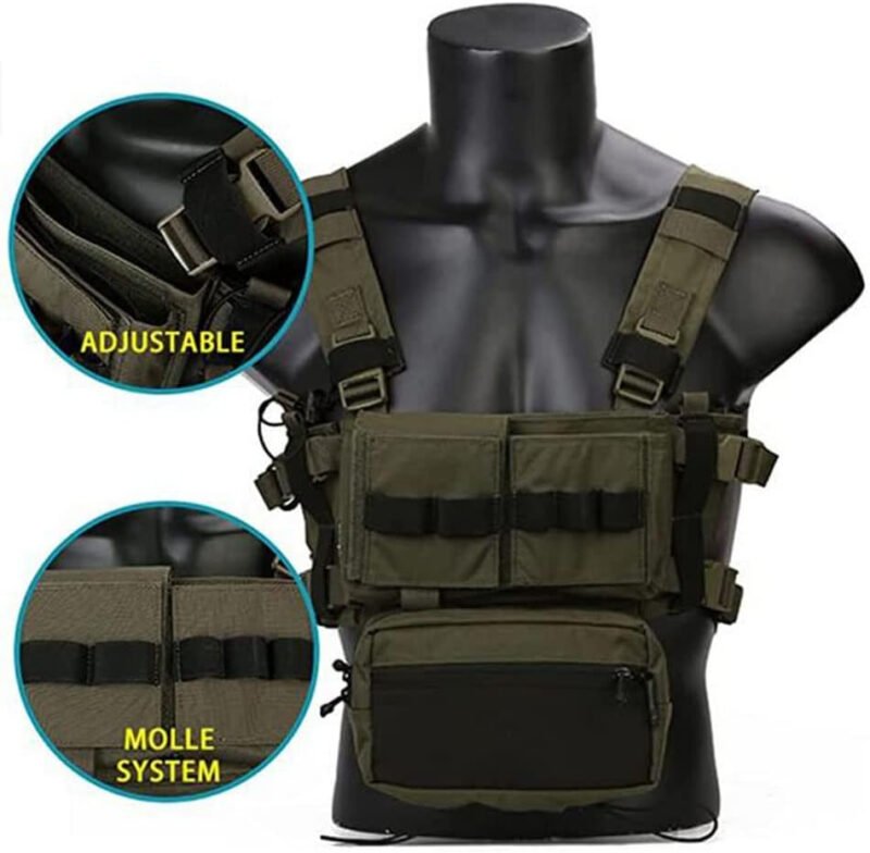 EMERSONGEAR Tactical Micro Vest, MK3 Modular Micro Fight Chest Rig
