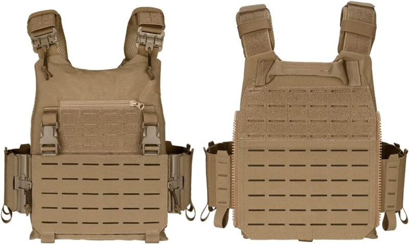IDOGEAR Tactical  Molle Modular Camouflage Paintball CS Outdoor Adjustable Lightweight Combat Training Vest