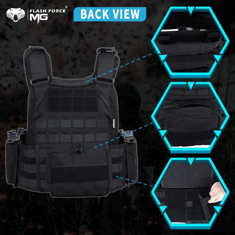MGFLASHFORCE Tactical Vest Molle  Vest for Men